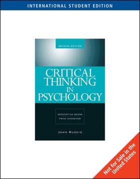 Ruscio |  Critical Thinking in Psychology: Separating Sense from Nonsense. John Ruscio | Buch |  Sack Fachmedien