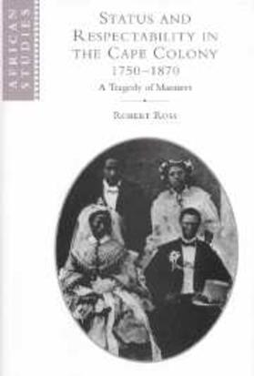 Ross |  Status and Respectability in the Cape Colony, 1750-1870 | eBook | Sack Fachmedien