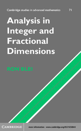 Blei |  Analysis in Integer and Fractional Dimensions | eBook | Sack Fachmedien