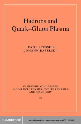 Letessier |  Hadrons and Quark-Gluon Plasma | eBook | Sack Fachmedien
