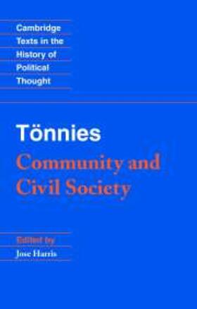 Tonnies |  Tonnies: Community and Civil Society | eBook | Sack Fachmedien