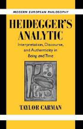 Carman |  Heidegger's Analytic | eBook | Sack Fachmedien
