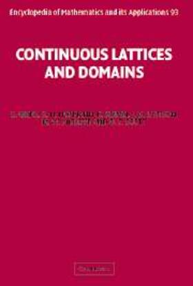 Gierz |  Continuous Lattices and Domains | eBook | Sack Fachmedien
