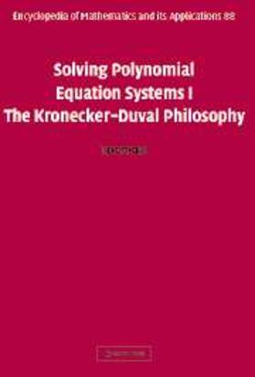 Mora |  Solving Polynomial Equation Systems I | eBook | Sack Fachmedien