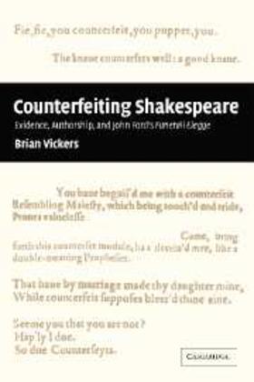 Vickers |  'Counterfeiting' Shakespeare | eBook | Sack Fachmedien