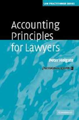 Holgate |  Accounting Principles for Lawyers | eBook | Sack Fachmedien