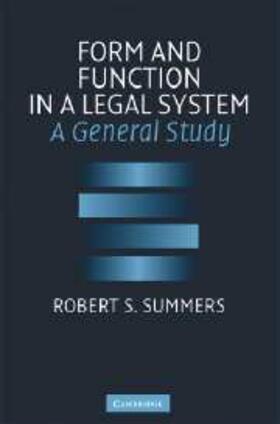 Summers |  Form and Function in a Legal System | eBook | Sack Fachmedien