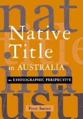 Sutton |  Native Title in Australia | eBook | Sack Fachmedien