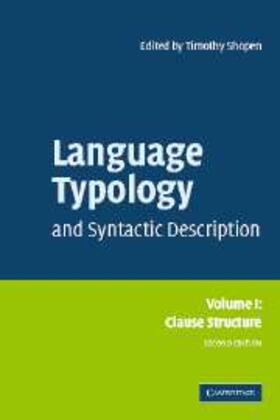 Shopen |  Language Typology and Syntactic Description: Volume 1, Clause Structure | eBook | Sack Fachmedien