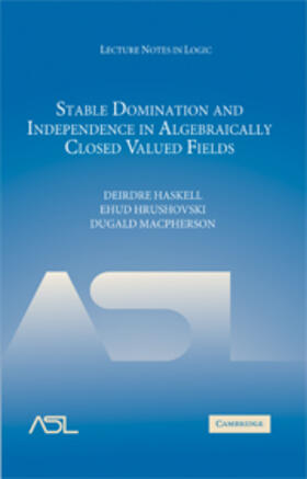 Haskell |  Stable Domination and Independence in Algebraically Closed Valued Fields | eBook | Sack Fachmedien
