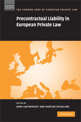 Cartwright |  Precontractual Liability in European Private Law | eBook | Sack Fachmedien