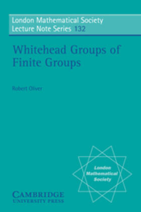 Oliver |  Whitehead Groups of Finite Groups | eBook | Sack Fachmedien