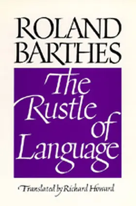 Barthes |  The Rustle of Language | Buch |  Sack Fachmedien