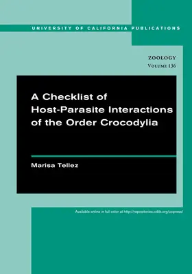 Tellez |  A Checklist of Host-Parasite Interactions of the Order Crocodylia | Buch |  Sack Fachmedien