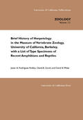Rodriquez-roble / Rodriguez-Robles / Good |  Brief History of Herpetology in the Museum of Vertebrate Zoology, Univ.of California, Berkeley with a List of Type Specimens of Am | Buch |  Sack Fachmedien