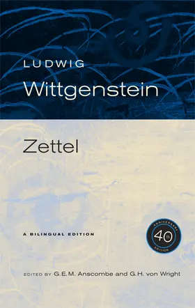 Wittgenstein / Anscombe / von Wright |  Zettel | Buch |  Sack Fachmedien