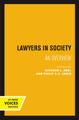Abel / Lewis | Lawyers in Society | Buch | 978-0-520-30400-0 | sack.de