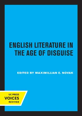 Novak |  English Literature in the Age of Disguise | Buch |  Sack Fachmedien