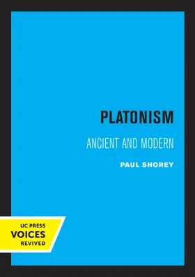 Shorey | Platonism | Buch | 978-0-520-30843-5 | www.sack.de