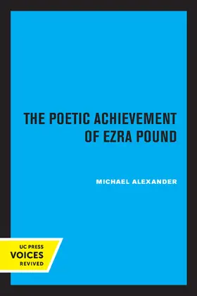 Alexander |  The Poetic Achievement of Ezra Pound | eBook | Sack Fachmedien