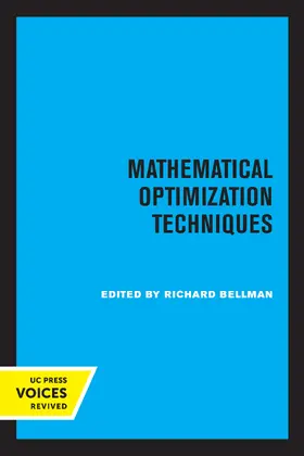 Bellman |  Mathematical Optimization Techniques | Buch |  Sack Fachmedien