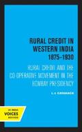 Catanach |  Rural Credit in Western India 1875–1930 | eBook | Sack Fachmedien