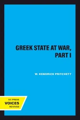 Pritchett |  The Greek State at War, Part I | eBook | Sack Fachmedien