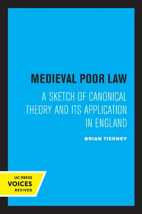 Tierney |  Medieval Poor Law | Buch |  Sack Fachmedien