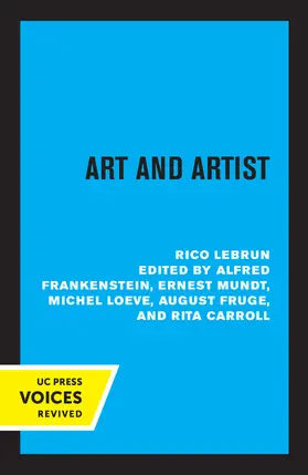 Lebrun / Frankenstein / Mundt |  Art and Artist | Buch |  Sack Fachmedien