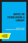 Naudé / Naude |  Advice on Establishing a Library | eBook | Sack Fachmedien