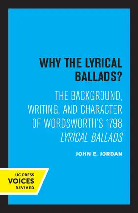 Jordan |  Why the Lyrical Ballads? | eBook | Sack Fachmedien