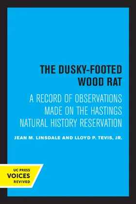 Linsdale / Tevis |  The Dusky-Footed Wood Rat | Buch |  Sack Fachmedien