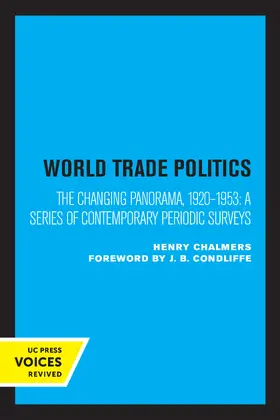 Chalmers |  World Trade Policies | Buch |  Sack Fachmedien