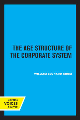 Crum | The Age Structure of the Corporate System | E-Book | sack.de