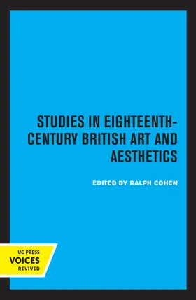 Cohen |  Studies in Eighteenth-Century British Art and Aesthetics | Buch |  Sack Fachmedien