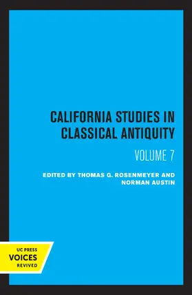 Stroud / Levine |  California Studies in Classical Antiquity, Volume 7 | Buch |  Sack Fachmedien