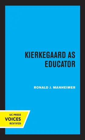 Manheimer |  Kierkegaard as Educator | Buch |  Sack Fachmedien