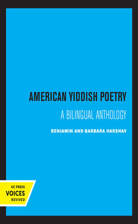 Harshav |  American Yiddish Poetry | Buch |  Sack Fachmedien