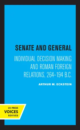 Eckstein |  Senate and General | Buch |  Sack Fachmedien