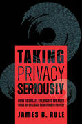 Rule |  Taking Privacy Seriously | Buch |  Sack Fachmedien