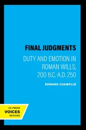 Champlin |  Final Judgments | eBook | Sack Fachmedien