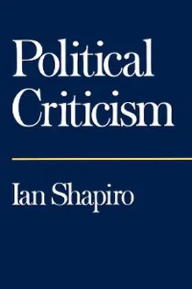 Shapiro |  Political Criticism | eBook | Sack Fachmedien
