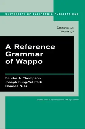 Thompson / Park / Li |  A Reference Grammar of Wappo | eBook | Sack Fachmedien