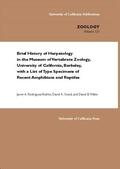 Rodriguez-Robles / Good / Wake |  Brief History of Herpetology in the Museum of Vertebrate Zoology, University of California, Berkeley, with a List of Type Specimens of Recent Amphibians and Reptiles | eBook | Sack Fachmedien