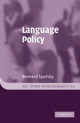 Spolsky |  Language Policy | Buch |  Sack Fachmedien