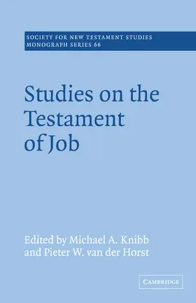 Knibb / Van Der Horst |  Studies on the Testament of Job | Buch |  Sack Fachmedien
