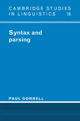 Gorrell / Anderson |  Syntax and Parsing | Buch |  Sack Fachmedien