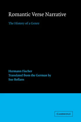 Fischer / Broich |  Romantic Verse Narrative | Buch |  Sack Fachmedien