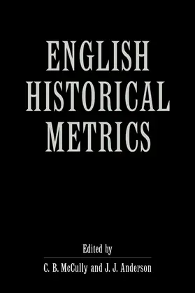 Mccully / McCully / Anderson |  English Historical Metrics | Buch |  Sack Fachmedien
