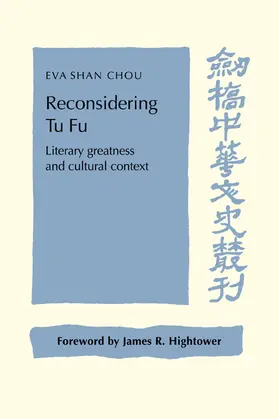 Chou / Hannan |  Reconsidering Tu Fu | Buch |  Sack Fachmedien